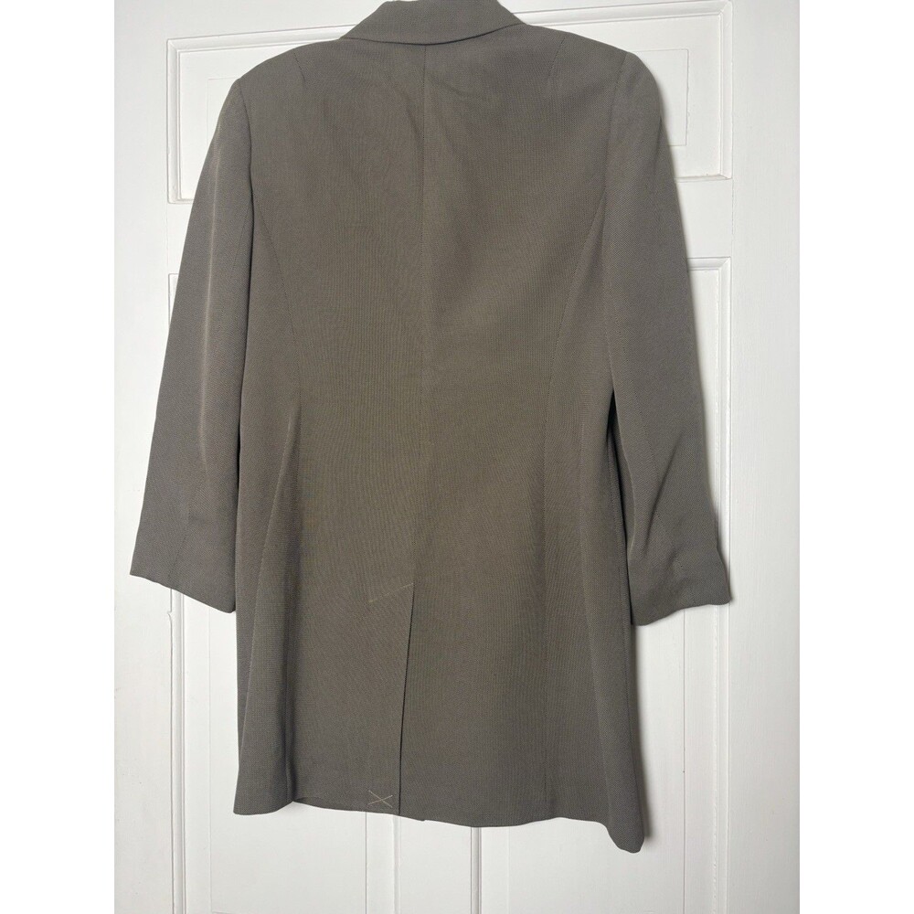 INC Blazer Womens Sz 6P Tan/Black Long Work Capsule Minimalist Corpcore NWOT - Picture 4 of 8